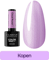 Claresa Cloud Pastel 3 parelmoer paarse gellak